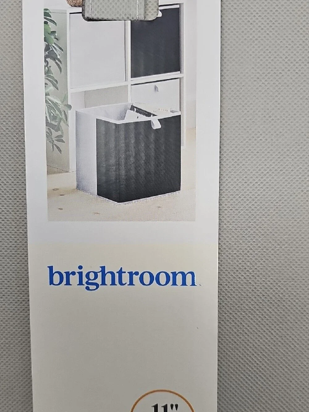 Light Gray Fabric Storage Bin - 11